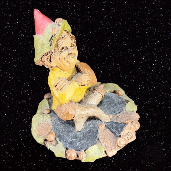 Tom Clark Gnome Figurine 1975 Vintage Studios Davidson NC Pixie W Book Figure - Picture 8 of 9